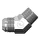 World Wide Fittings Male JIC to Male British Pipe Straight Thread 45 Degree Elbow 7100X08X08 - alternate 1